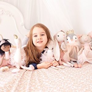 Mon AMI Pink Piglet Ballerina Designer Plush Doll, Exquisite Craftmanship, Premium Quality, Cuddling, Collecting & Playing Toy, Baby or Toddler Gift 18", Multicolor