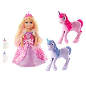 Barbie Dreamtopia Gift Set, Chelsea Princess Doll with Baby Unicorns