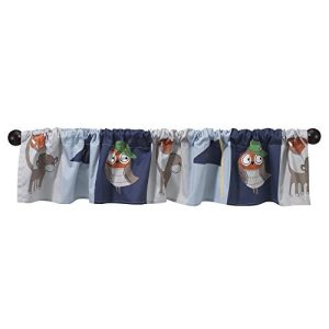 Bedtime Originals Baby League Sports Animals Window Valance, Blue/Gray