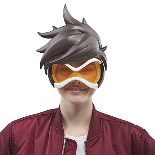 Hasbro Overwatch Tracer Roleplay Mask with Removable Hair Accessory - Blizzard Video Game Characters