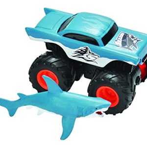 Wild Republic Shark, Octopus Trucks, Ocean Party Supplies, Aquatic Toy, Sandbox Toys, 2 Pack