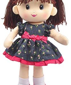 Linzy Plush 16" Magenta Libby Soft Rag Doll