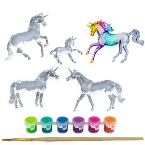 Breyer Stablemates Suncatcher Unicorn Craft Set | 5 Piece Set | 1:32 Scale | Model #4220