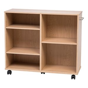 IRIS USA, Inc. WRS-3010 Rolling Shelf, Wide Deep, Light Brown
