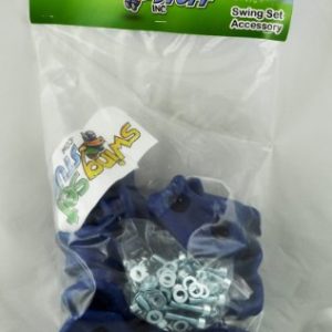 Swing Set Stuff Large Textured Rock Holds with SSS Logo Sticker (12 Set), Blue