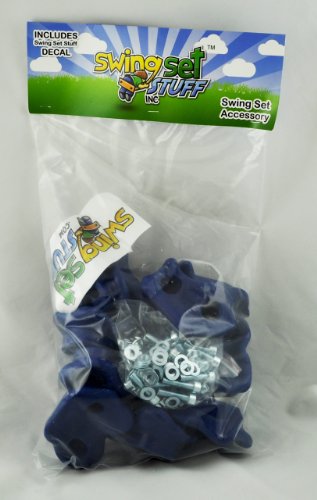 Swing Set Stuff Large Textured Rock Holds with SSS Logo Sticker (12 Set), Blue