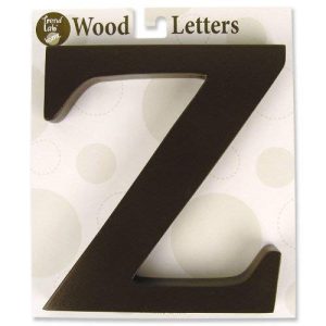Trend Lab Brown 6" Tall Letter, Letter Z