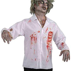 Forum Novelties Men's Zombie Shirt with Chest Wound Costume