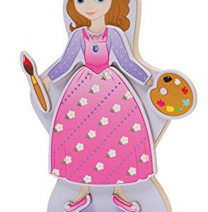 Melissa & Doug Disney Sofia the First and Princess Amber Magnetic Dress-Up Wooden Doll Pretend Play Set (40+ pcs)