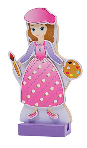 Melissa & Doug Disney Sofia the First and Princess Amber Magnetic Dress-Up Wooden Doll Pretend Play Set (40+ pcs)