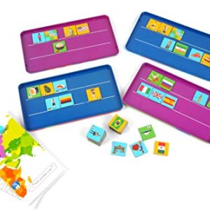 The Purple Cow Magnetic to Go Backpack World Rummy Travel Game - Magnet Board Game Set for Both at Home & in The Car & On The Go - for Traveler Kids - 7-Year-Old & Up - Traveling Adults - 50 Mag