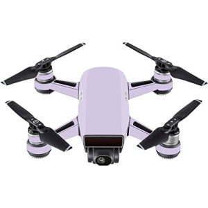 MightySkins Skin Compatible With DJI Spark Mini - Solid Lilac | Protective, Durable, and Unique Vinyl Decal wrap cover | Easy To Apply, Remove, and Change Styles | Made in the USA