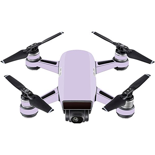 MightySkins Skin Compatible With DJI Spark Mini - Solid Lilac | Protective, Durable, and Unique Vinyl Decal wrap cover | Easy To Apply, Remove, and Change Styles | Made in the USA