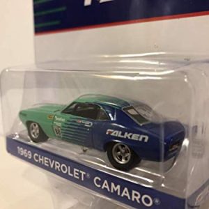 Greenlight 1969 Chevrolet Camaro 88" Falken Tires Hobby Exclusive 1/64 Diecast Model Car 29959, Multicolor