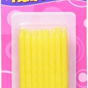 Oasis Supply Spiral Birthday Candles, 2.25-Inch, Yellow