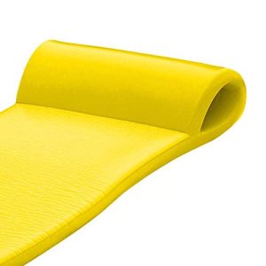 Texas Recreation Sunsation 1.75" Thick Swimming Pool Foam Pool Floating Mattress, Yellow