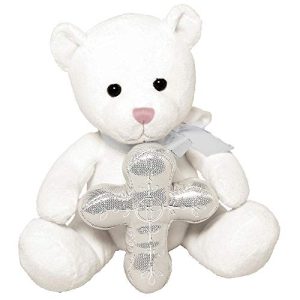 Amscan 453437 Plush Bear, 7", White