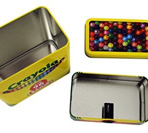 The Tin Box Company 181007-12 Crayola 2-Piece Storage Tin with Sharpener, Crayons Not Included