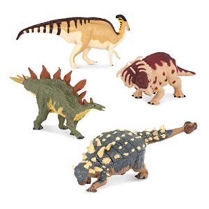 Terra by Battat – 4 Dinosaur Toys, Medium – Dinosaurs for Kids & Collectors, Scientifically Accurate & Designed by A Paleo-Artist; Age 3+ (4 Pc)