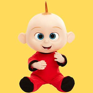 The Incredibles 2 Jack-Jack Plush-Figure Features Lights & Sounds and Comes with Raccoon Toy
