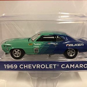 Greenlight 1969 Chevrolet Camaro 88" Falken Tires Hobby Exclusive 1/64 Diecast Model Car 29959, Multicolor