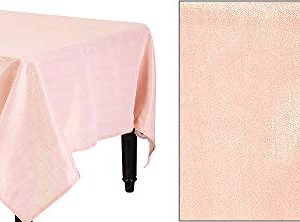 Amscan 570527.143 Metallic Party Supplies, 60" x 84", Rose Gold