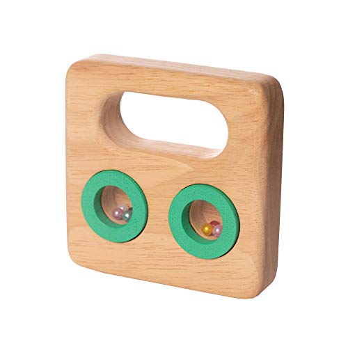 Manhattan Toy Musical Shapes Maraca Wooden Toddler Instrument Toy