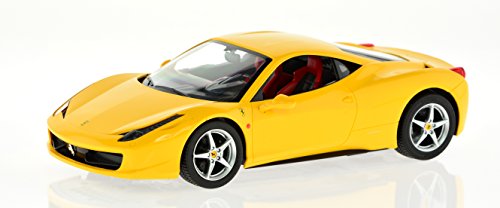Carmel 1:14 Ferrari 458 Italia 2.4Ghz with Lights Rechargeable Battery, Yellow