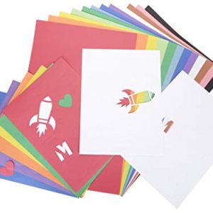 Crayola Bulk Construction Paper Set, Back To School Supplies, Shapes & Stencils, 144 Construction Paper Sheets