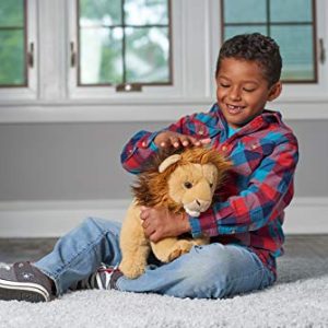 Wild Republic Lion Plush, Stuffed Animal, Plush Toy, Kids Gifts, Zoo Animals, Sitting, 13 inches