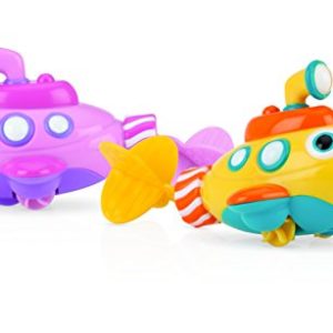 Nuby Little Submarine Pull String Bath Toy, Colors May Vary