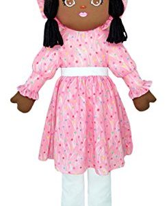 Anico Well Made Play Doll for Children Life Size Sweetie Mine, African American, 43" Tall, Pink