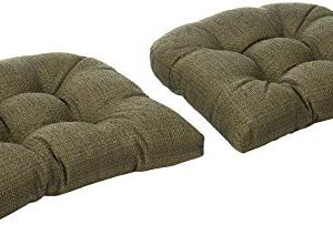 Klear Vu Tyson XL Overstuffed Fabric Cushion Large Chairs, 17" x 17", Single Pad, Green