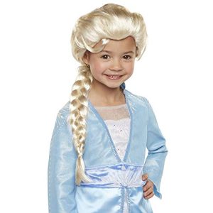 Disney Frozen 2 Elsa Wig, 20" Long with Iconic Braid for Girls Costume, Dress Up or Halloween - For Ages 3+