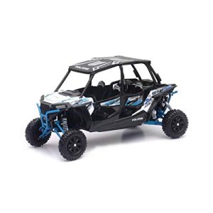 NewRay 57843B Polaris RZR XP 4 Turbo EPS Matte White Lightning Diecast Car