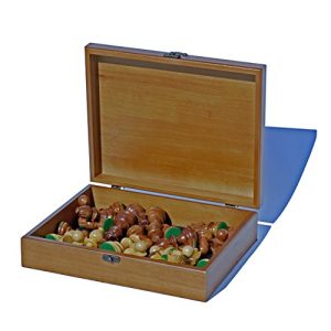 Grand Staunton Chess Set and Wooden Box - Tournament Size Weighted Pieces and Walnut Board - 19 in