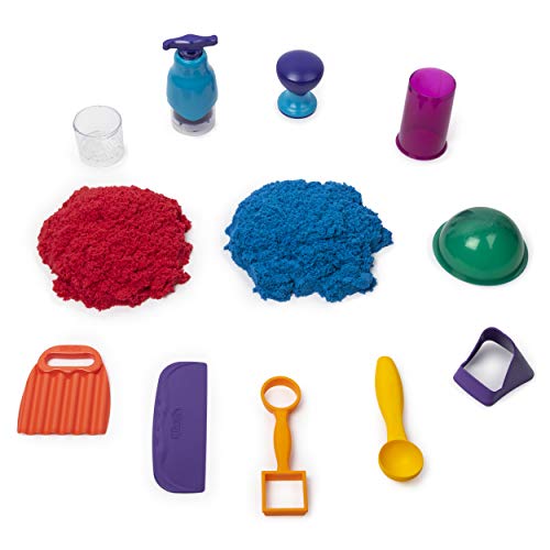Kinetic Sand, Sandisfying Set with 2lbs of Sand & 10 Tools, for Kids Aged 3 & Up