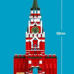 Russian Spasskaya Tower of Moscow Kremlin Russia Building Blocks 1044 Pcs Huge Gift Box !! World's Great Architecture Series