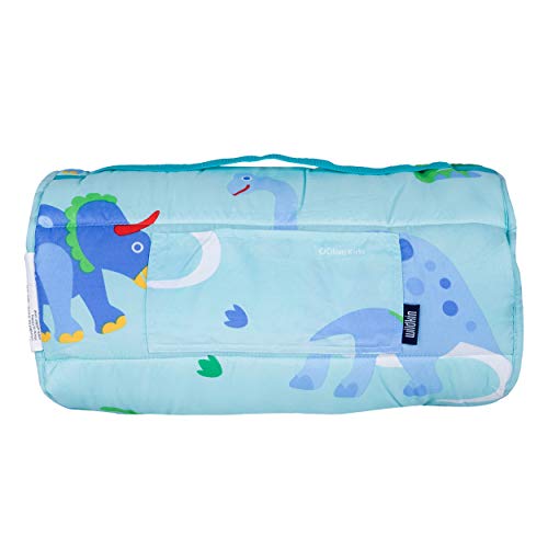 Wildkin Microfiber Nap Mat with Pillow for Toddler Boys and Girls, Perfect Size for Daycare and Preschool, Designed to Fit on a Standard Cot, Patterns Coordinate with Our Lunch Boxes and Backpacks