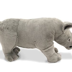 Melissa & Doug Giant Rhinoceros - Lifelike Stuffed Animal (nearly 3 feet long)