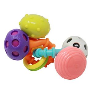 Sassy Bend and Twist Rattles, 2 Pieces, for Ages 0+ Months