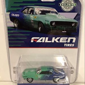 Greenlight 1969 Chevrolet Camaro 88" Falken Tires Hobby Exclusive 1/64 Diecast Model Car 29959, Multicolor