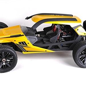 HBX T6 Hammer Head Large 1/6 Scale 2WD Yellow 55 MPH Plus Desert/Dune Buggy w/2350KV Brushless Motor, Includes 2x7.4V 4200mAh LiPo Batteries & Charger - CIS Associates