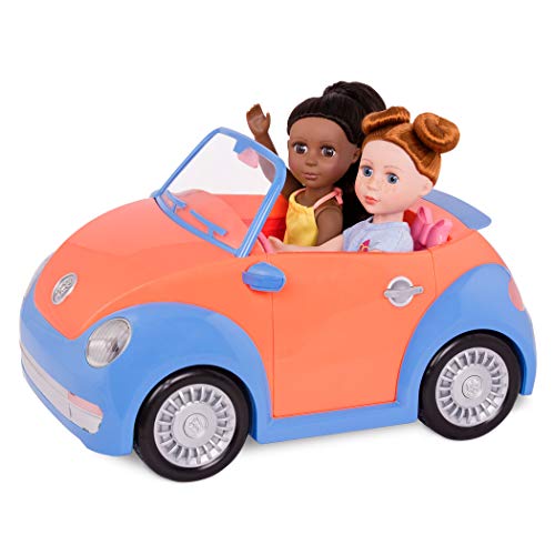 Glitter Girls by Battat - Convertible Car for 14" Dolls - Toys, Clothes & Accessories for Girls 3-Year-Old & Up, Blue, Orange, Pink