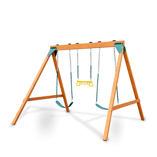 Swing-N-Slide PB 8360 Ranger Wooden Swing Set with Swings