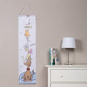 Trend Lab Dr. Seuss What Pet Should I Get Canvas Growth Chart, Green/Brown/Blue/White