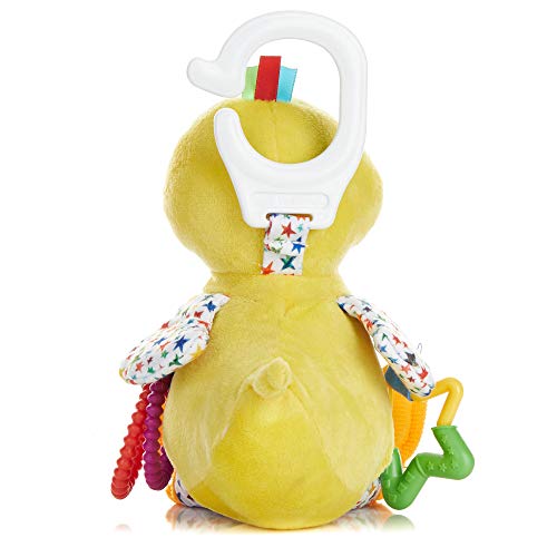 The World of Eric Carle, The Very Hungry Caterpillar Developmental Duck Rattle Clip for Babies