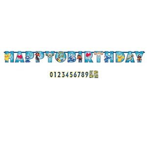 American Greetings Pokemon Add-an-Age Banner, 1 Pieces, Made from Vinyl, Birthday, by Amscan