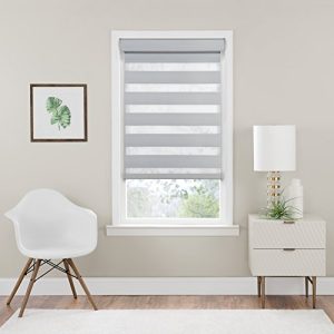 Achim Home Furnishings Cordless Celestial Room Darkening Double Layered Shade, 48" x 72", Oyster