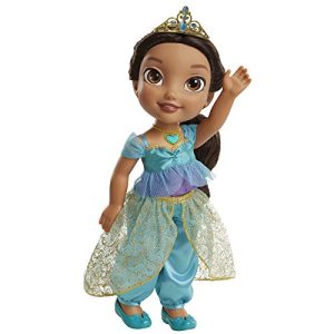 Disney Princess Jasmine Doll Sing & Shimmer Toddler Doll, Princess Jasmine Sings “A Whole New World” When You Press Her Jeweled Necklace [Amazon Exclusive]